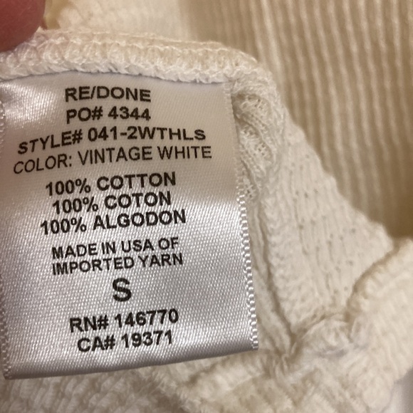 Levis re/done waffle thermal vintage white - Picture 5 of 5
